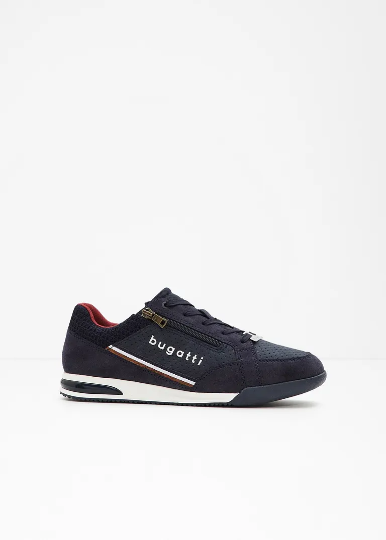 bonprix Lässiger Bugatti Sneaker mit Reißverschluss - blau