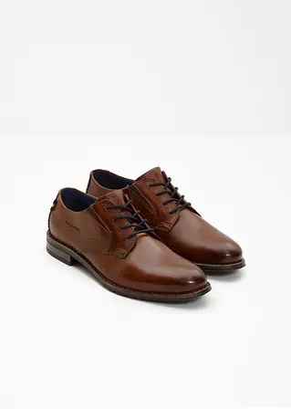 bonprix Eleganter Bugatti Schnürschuh aus Leder - braun Fabrikpreis