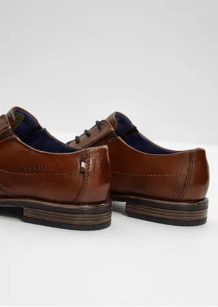 bonprix Eleganter Bugatti Schnürschuh aus Leder - braun Fabrikpreis