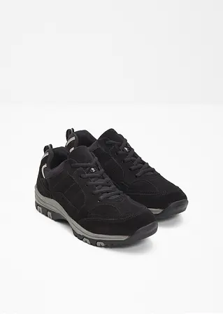 bonprix Trekkingschuh aus Leder zum Schnüren - schwarz - Damen Sonderangebot