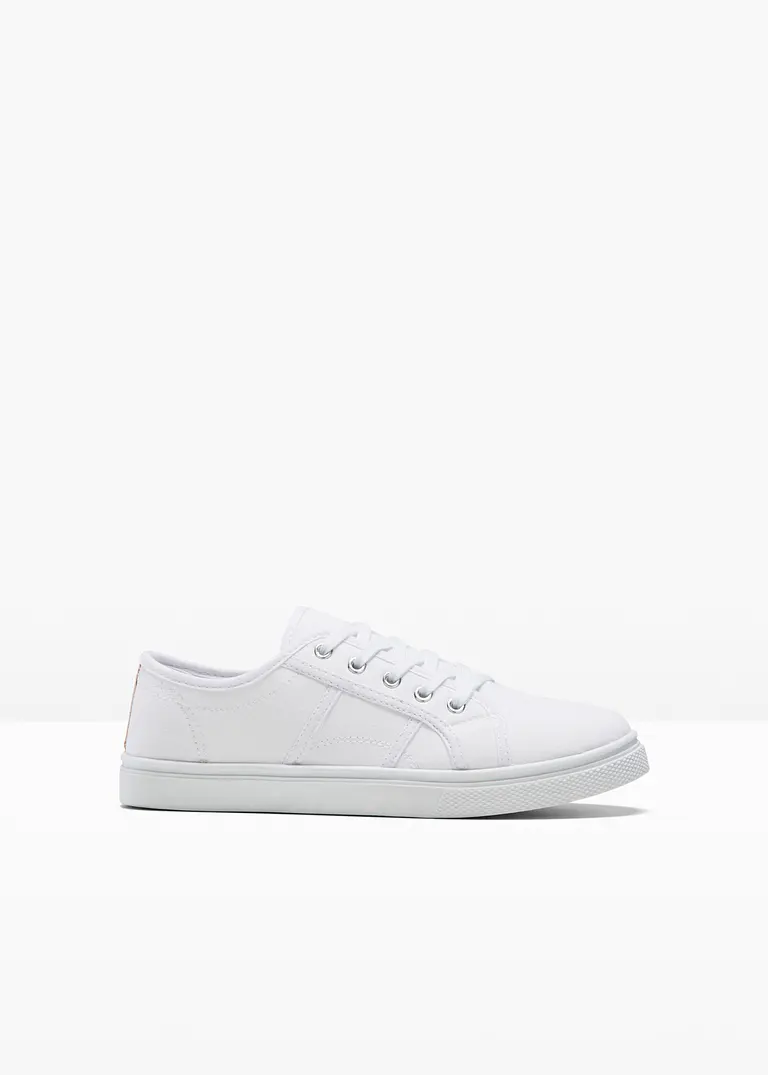 bonprix Modischer Sneaker mit Regenbogen Detail - weiß - Damen