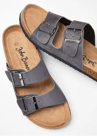 bonprix Schöne Pantolette im Casual-Look - grau - Herren Online Shopping