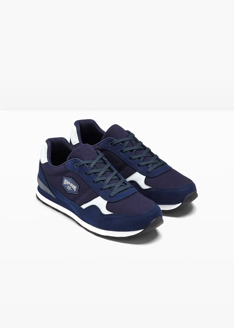 bonprix Sportlicher Sneaker mit Schnürung - blau - Herren Osterangebot