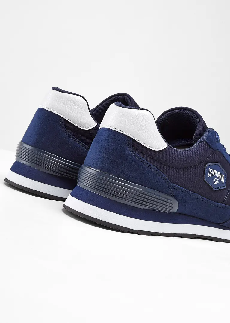 bonprix Sportlicher Sneaker mit Schnürung - blau - Herren Osterangebot