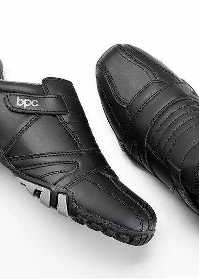 bonprix Lässiger Freizeitslipper für Ihn mit Klettverschluss - schwarz Top Angebot