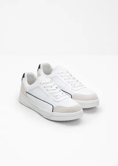 bonprix Lässiger Sneaker mit sportlichen Details - weiß Online Outlet