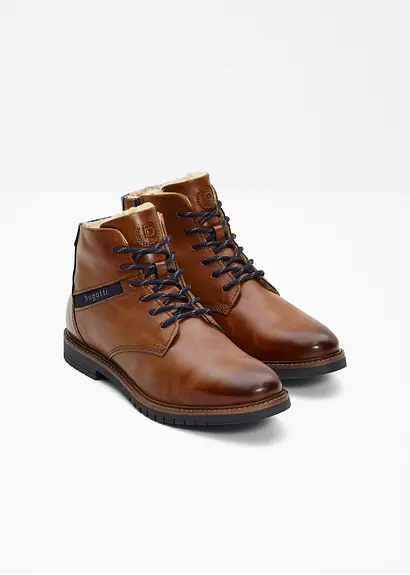 bonprix Warm gefütterte Schnür Stiefelette von Bugatti - braun Bestseller