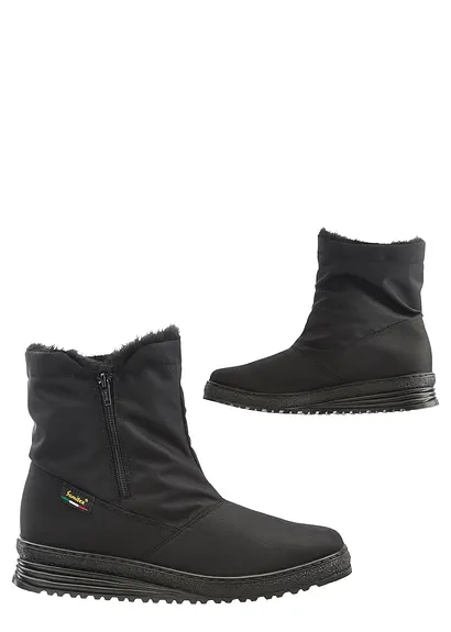 bonprix Der wasserdichte Boot mit warmem Futter - schwarz Räumungsverkauf