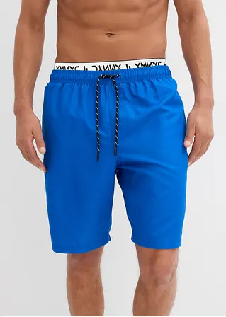 bonprix Trendige Badeshorts mit dekorativem Gummibund - blau VIP-Rabatte