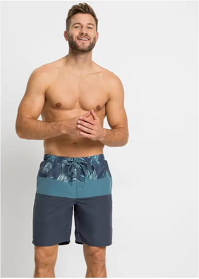 bonprix Sportliche Badeshorts - blau - Herren Wochenangebot