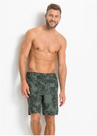 bonprix Sportliche Badeshorts mit modischem Druck - grün Kostenlose Rückgabe