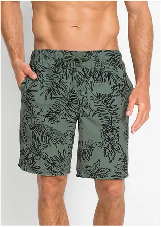bonprix Sportliche Badeshorts mit modischem Druck - grün Kostenlose Rückgabe
