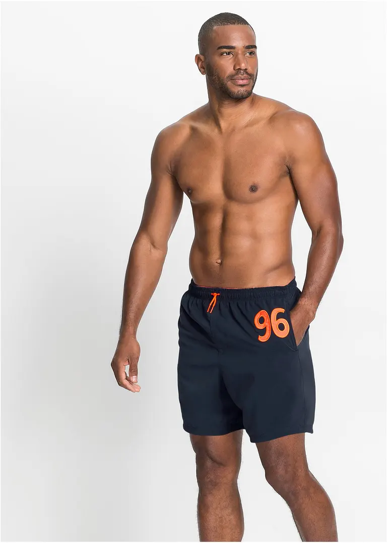 bonprix Attraktiver Herrenbadeshorts mit elastischem Bund - blau - Herren Letzte 3 Tage