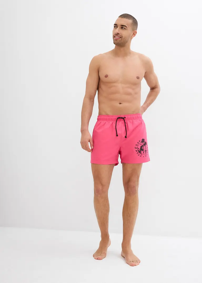 bonprix Sommerliche Badeshorts mit einer Tasche hinten. - pink JETZT KAUFEN