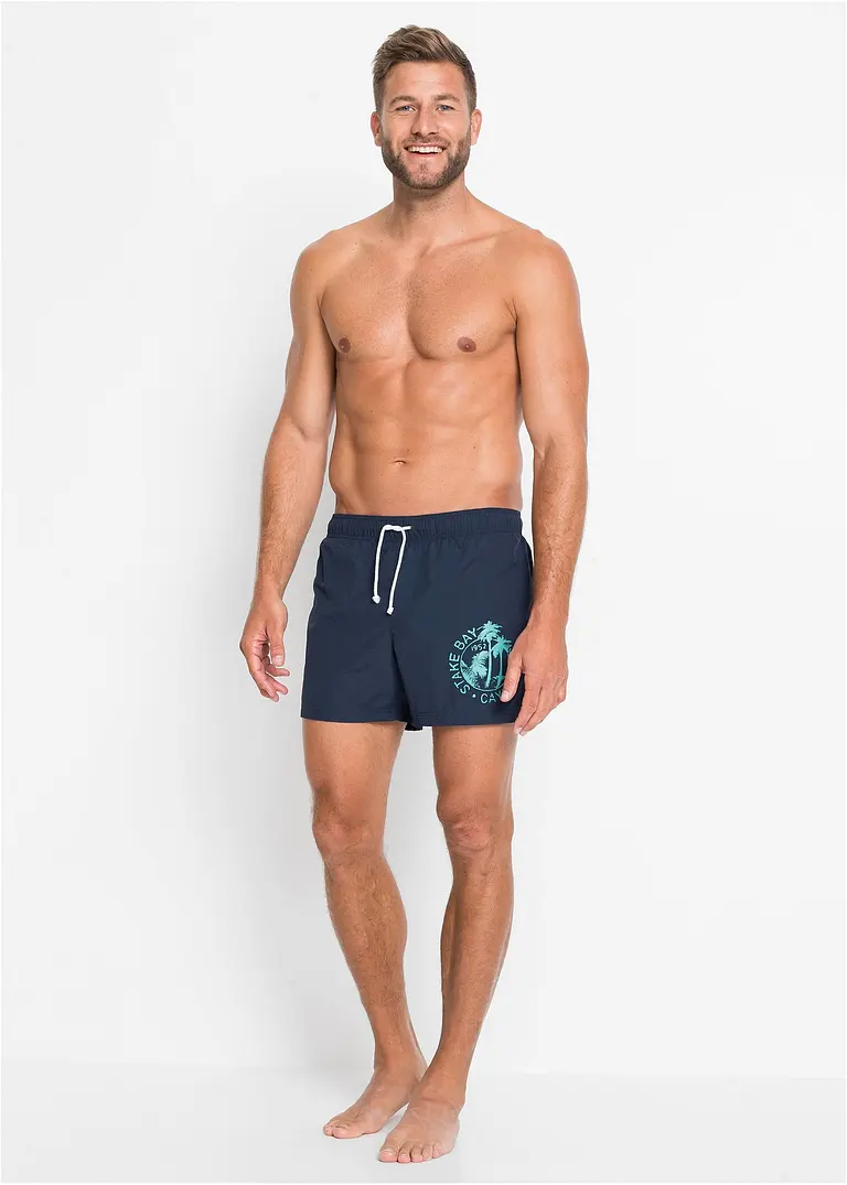 bonprix Sommerliche Badeshorts mit einer Tasche hinten. - blau Neueste Stile