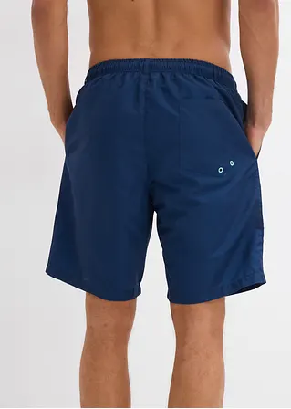 bonprix Bequeme Badeshorts mit dekorativem Druck - blau Letzte 2 Tage