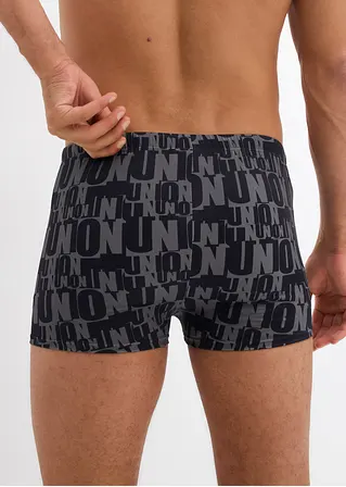 bonprix Modische Badehose mit trendigem Druck - schwarz Bis zu 60% Rabatt
