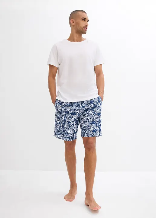 bonprix Modische Badeshorts mit tollem Druck - blau - Herren Bis zu 65% Rabatt