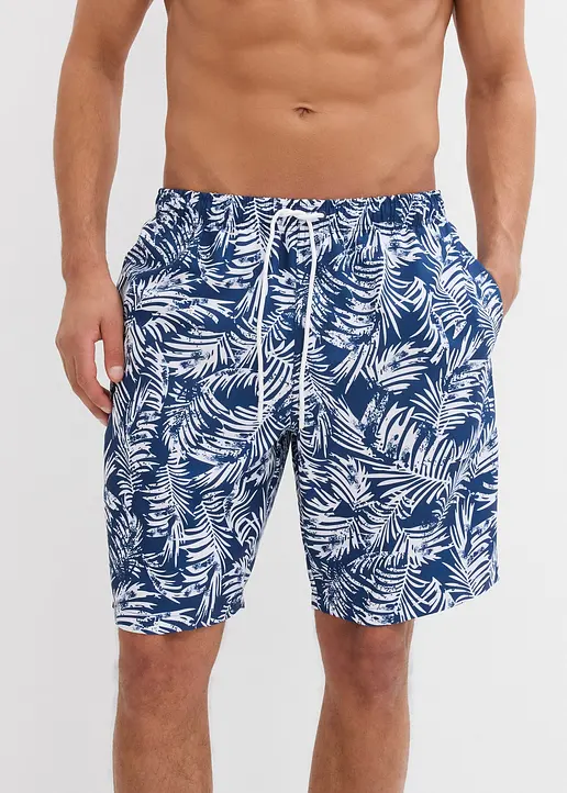 bonprix Modische Badeshorts mit tollem Druck - blau - Herren Bis zu 65% Rabatt