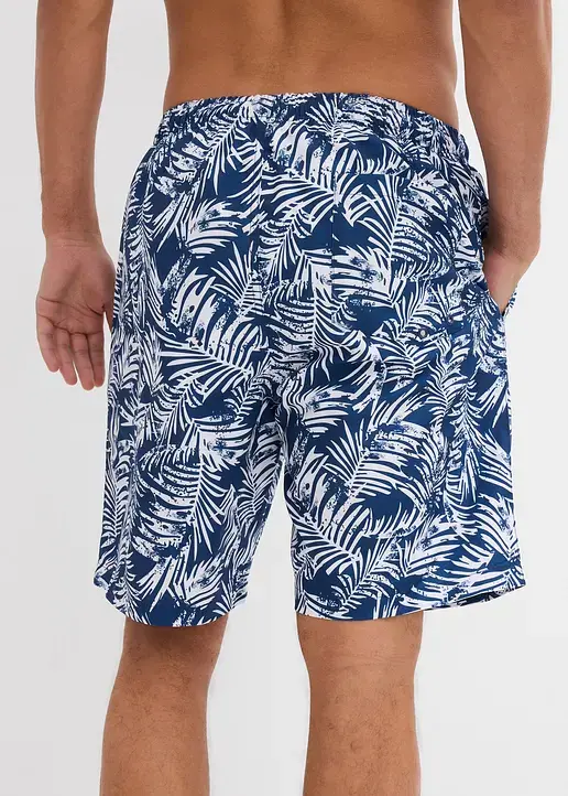 bonprix Modische Badeshorts mit tollem Druck - blau - Herren Bis zu 65% Rabatt