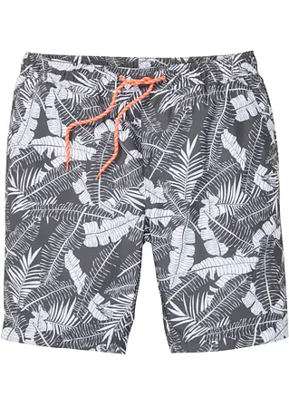 bonprix Sommerlich bedruckte Strand-Bermuda - grau - Herren Sonderangebot der Fabrik