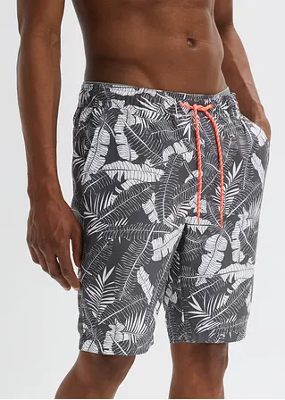 bonprix Sommerlich bedruckte Strand-Bermuda - grau - Herren Sonderangebot der Fabrik