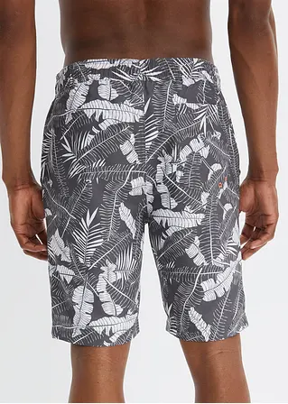 bonprix Sommerlich bedruckte Strand-Bermuda - grau - Herren Sonderangebot der Fabrik