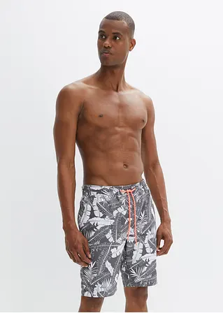 bonprix Sommerlich bedruckte Strand-Bermuda - grau - Herren Sonderangebot der Fabrik