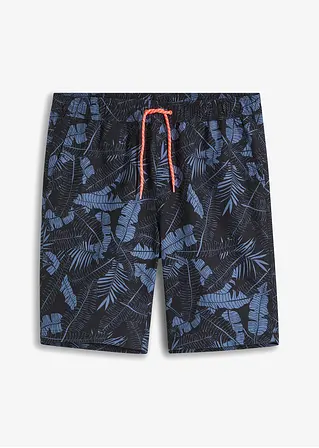 bonprix Sommerlich bedruckte Strand-Bermuda - schwarz - Herren
