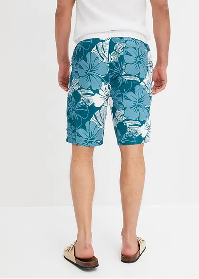 bonprix Sommerlich bedruckte Strand-Bermuda - petrol - Herren Riesige Rabatte