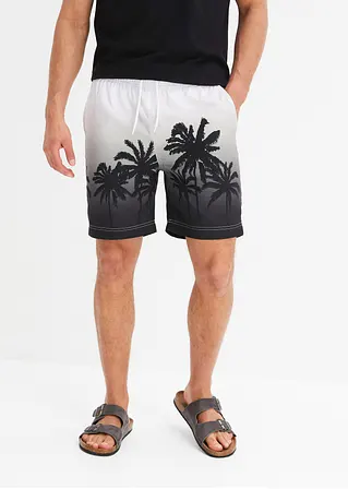 bonprix trendige Strandshorts mit sommerlichem Druckmotiv - weiß - Herren Clearance-Verkauf