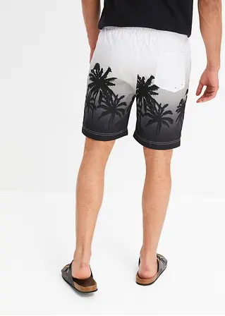 bonprix trendige Strandshorts mit sommerlichem Druckmotiv - weiß - Herren Clearance-Verkauf