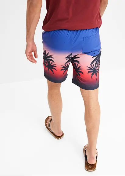 bonprix trendige Strandshorts mit sommerlichem Druckmotiv - blau - Herren Kostenloser Versand international