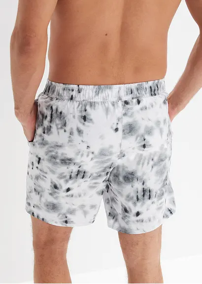 bonprix Schöne Badeshorts mit modischem Print - schwarz Begrenzt auf 3 Tage