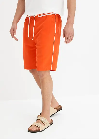 bonprix Modische Strand Bermuda mit Ripp-Bund und hergestellt aus recyceltem Polyester Speichern exportieren