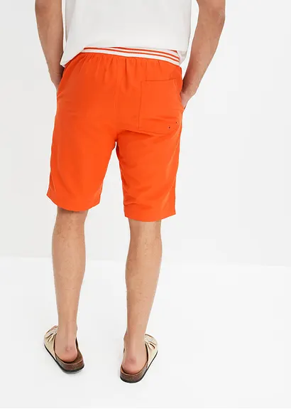 bonprix Modische Strand Bermuda mit Ripp-Bund und hergestellt aus recyceltem Polyester Speichern exportieren