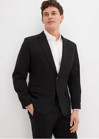 bonprix Zeitloses modisches Sakko im Slim Fit - schwarz 50% Rabatt für begrenzte Zeit