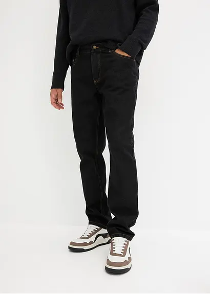 bonprix Regular Fit Jeans aus Denim ohne Stretchanteil im 5-Pocket-Style im Angebot