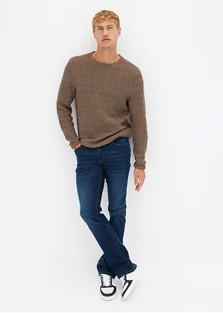 bonprix Praktische Stretch-Jeans in Five-Pocket-Form mit eingearbeiteten Falten Limitierter Zeitrabatt