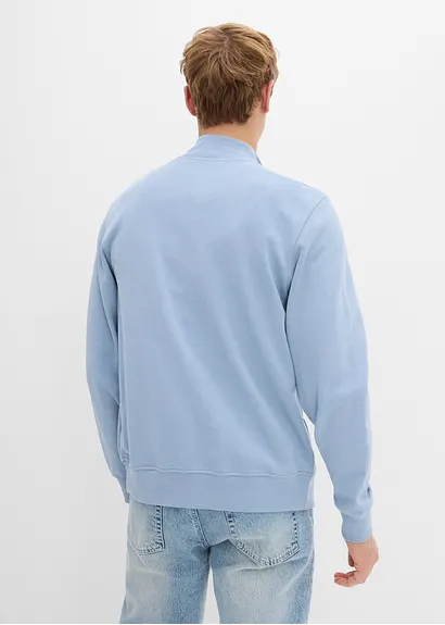 bonprix Sportive Herren Sweatjacke mit lässigen Kängurutaschen - lila Fabrik Onlineshop