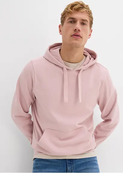 bonprix Bequemes Herren Sweatshirt mit sportiver Kapuze - lila Fabrikpreis