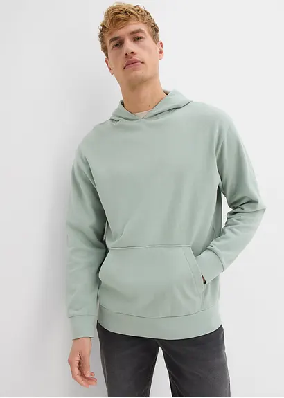 bonprix modernes Basic-Kapuzensweatshirt im angesagten Loose Fit innen weich angeraut Sonderangebot