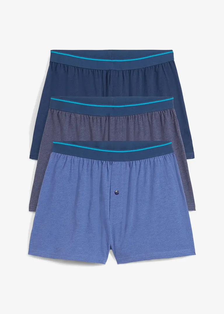 bonprix Lockere Jersey Boxershorts im praktischen 3er Pack Rabatt