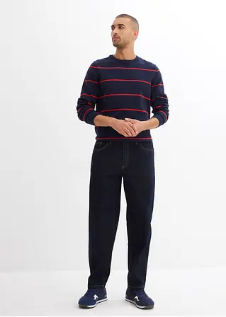 bonprix Modische verkürzte Jeans im Barrel Fit - blau Länge (Inch) 34 Günstig kaufen