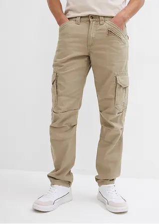bonprix Angesagte Cargohose mit Reißverschlussdetail und auffallenden Knieabnähern Großer Ausverkauf
