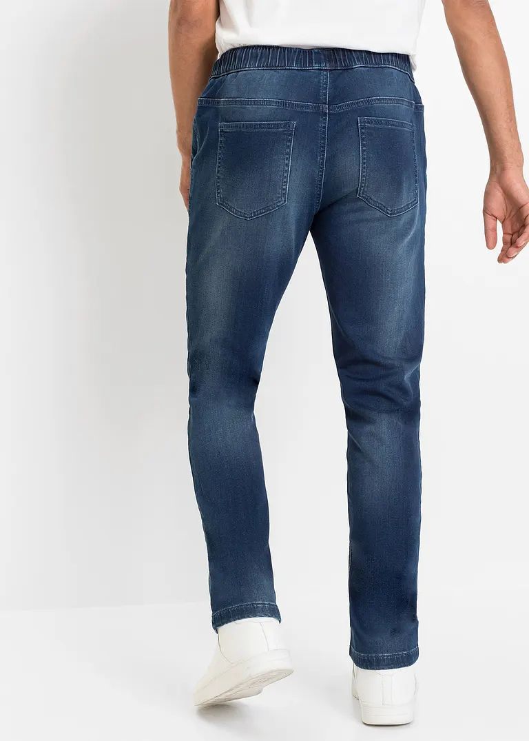 bonprix Superlässige Regular Fit Sweat-Jeans mit Gummibund Online Shopping