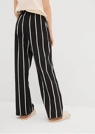 bonprix Mädchen Jersey-Hose aus reiner Bio-Baumwolle - schwarz Jubiläumsangebot