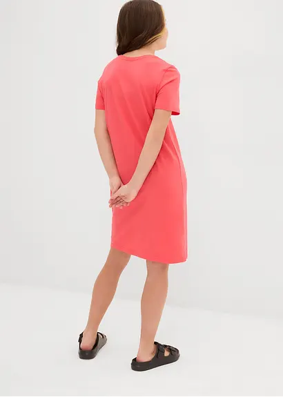 bonprix Schlichtes Jerseykleid für Mädchen aus reiner Bio-Baumwolle Zeitlich begrenztes Angebot