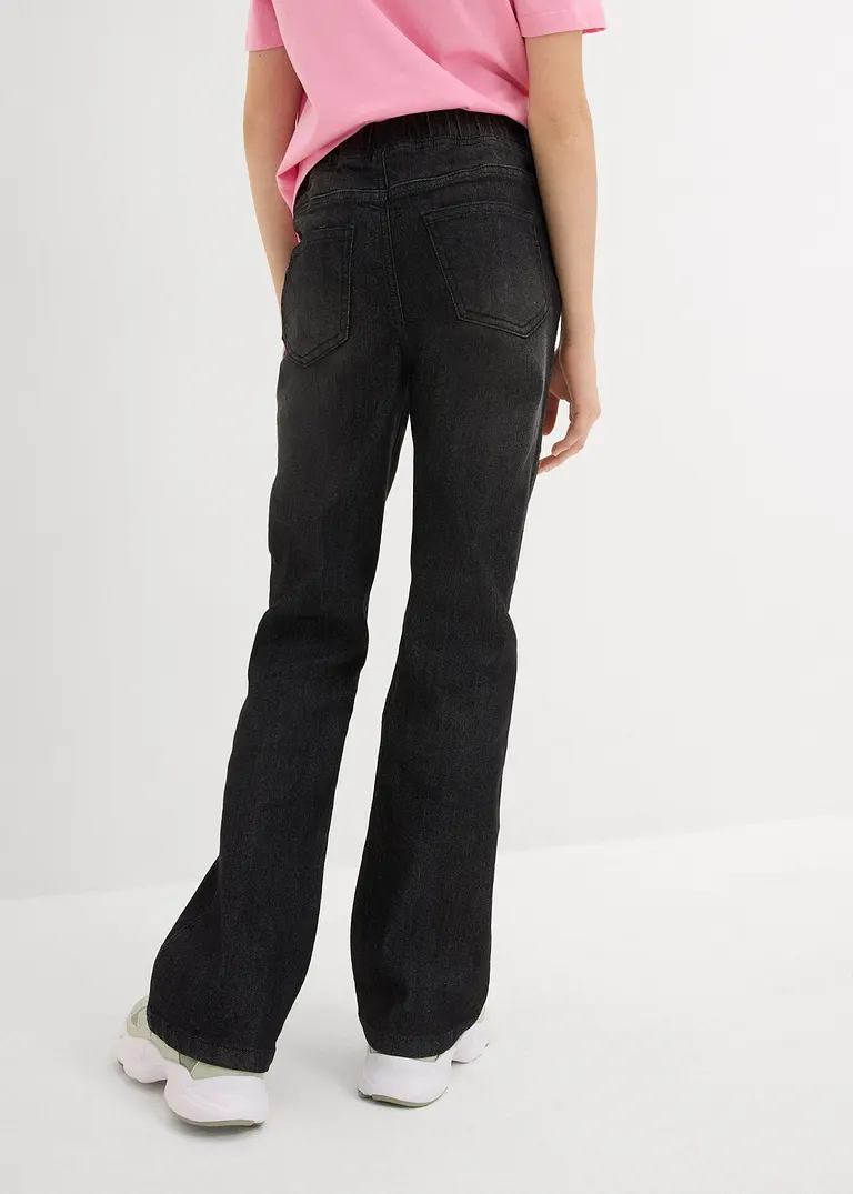 bonprix Mädchen Jeggings mit leicht ausgestelltem Bein und aufgesetzten Geäßtaschen Blitzangebot