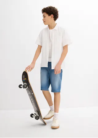 bonprix Weitenverstellbare Jungen Bermuda im 5-Pocket Style VIP-Rabatte
